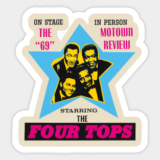 the four tops motown revue graphic Sticker